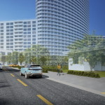 Rendering of 13 Street at Flamingo Way facing west