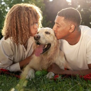 Couple with Dog
