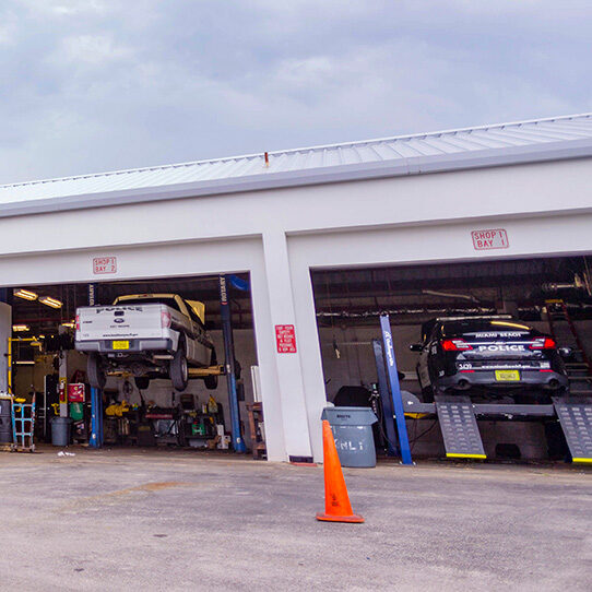 Fleet Management Fixing City Vehicles in Garage