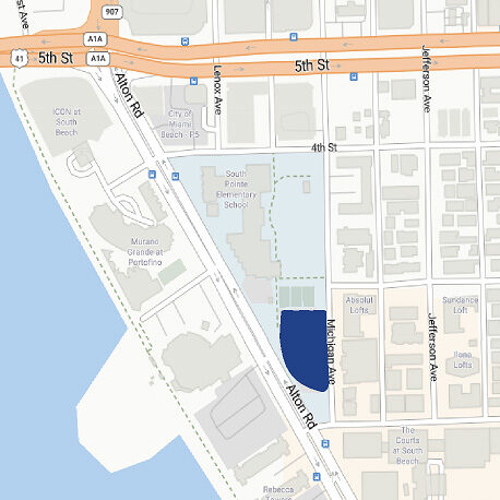 south beach parking garage map